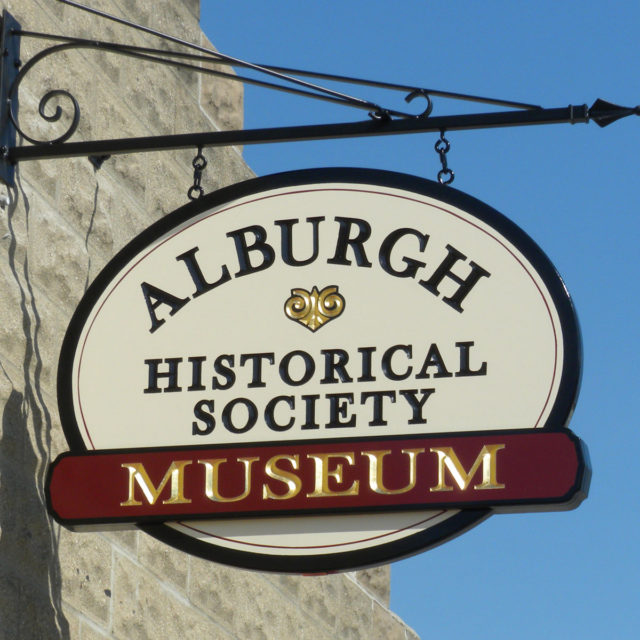 Alburgh Historical Society Carved Hanging