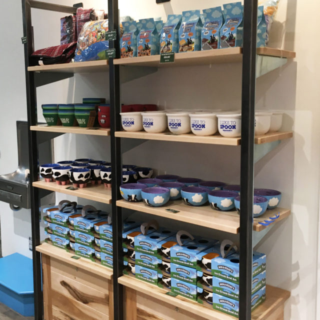 Ben and Jerry's Tour Center Shelving and Storage