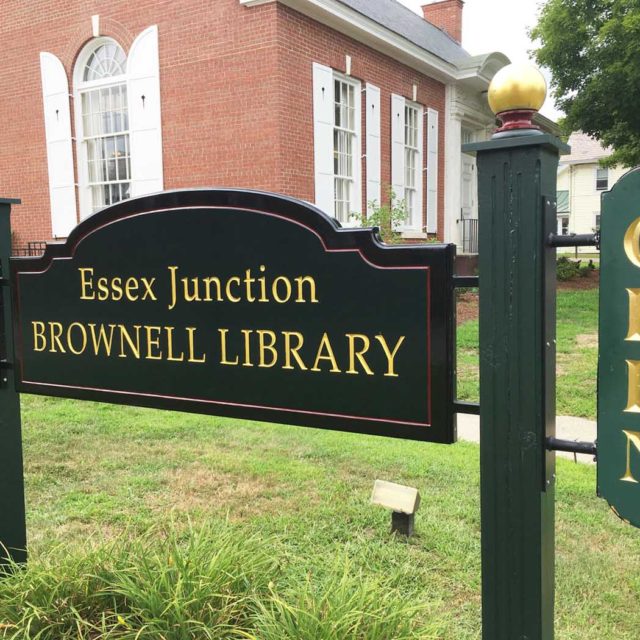 Brownell Library Carved Freestanding