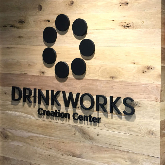 Drinkworks Dimensional Lettering