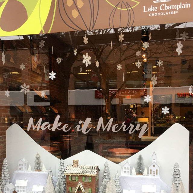 Lake Champlain Chocolate Window Display