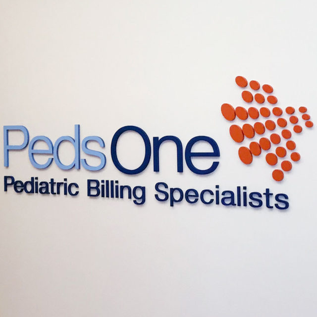 Peds One Raised Lettering Wall