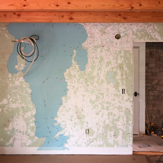 Private Home Map Wall