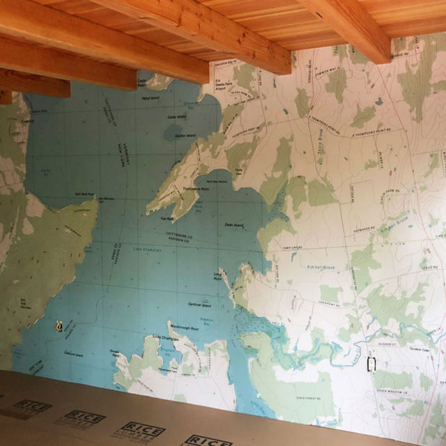 Private Home Map Wall