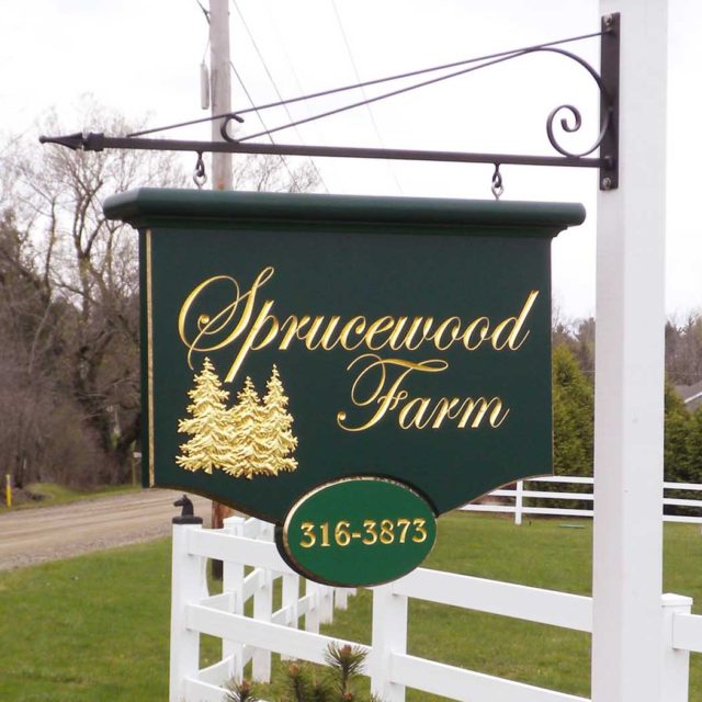 Sprucewood Farm Carved Pole