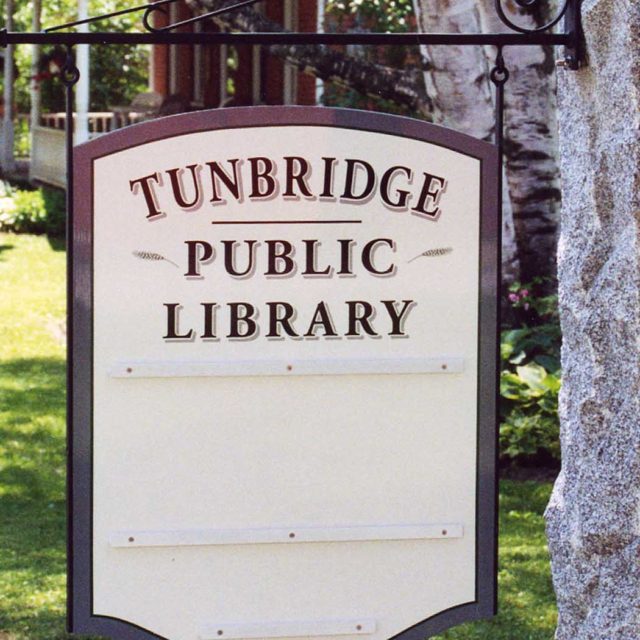 Tunbridge Public Library Hanging