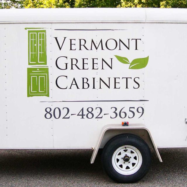 Vermont Green Cabinets Trailer Vehicle